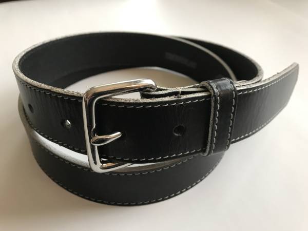 トゥモローランド購入レザーホワイトステッチベルト