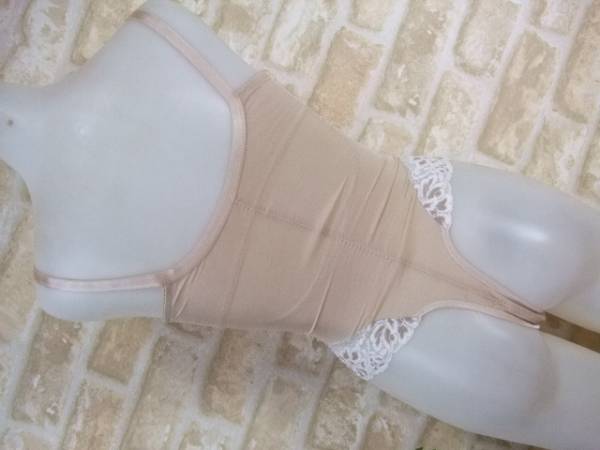 G436♪エルローズ*TバックボディスーツC75M*高級補正下着*クリーム