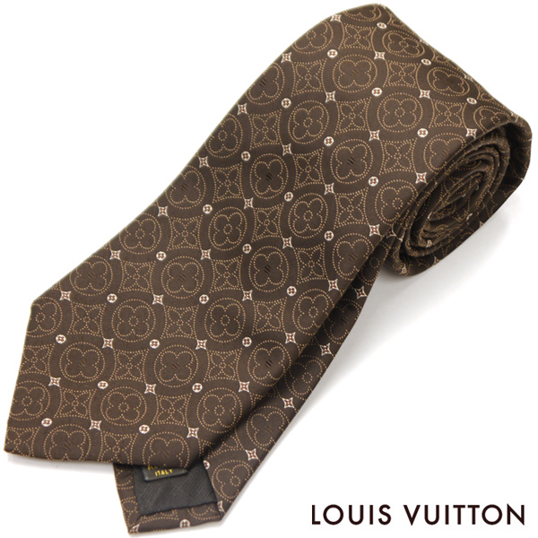 新品/ルイ・ヴィトン/LOUIS VUITTON/ネクタイ/モノグラム/ブラウン
