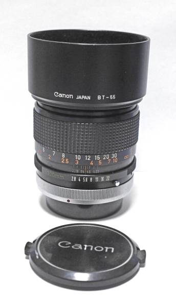 CANON Canon キヤノン FD 100mm F2.8 SSC フード BT-55付 旧FD