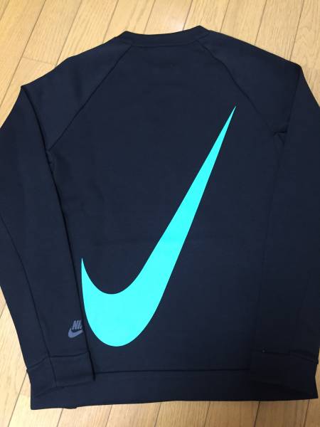 新品未着用☆ATMOS 限定 NIKE NSW TCH FLC CRW LS JADE SWOOSH クルー 