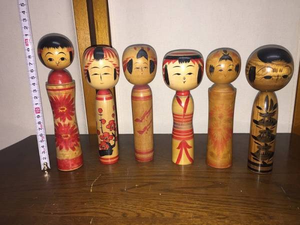 こけし⑥ 19本 まとめて 遠刈田 仙台 作並 銀山 など 伝統こけし 在銘