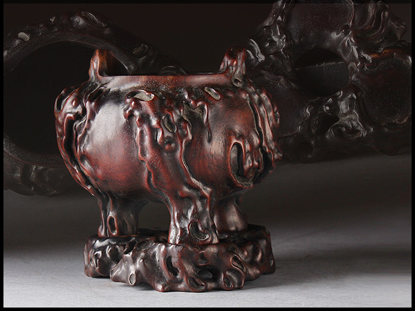 萌】朝鮮美術 李朝 高麗白磁 辰砂花文 四方水滴 古玩 VW2E