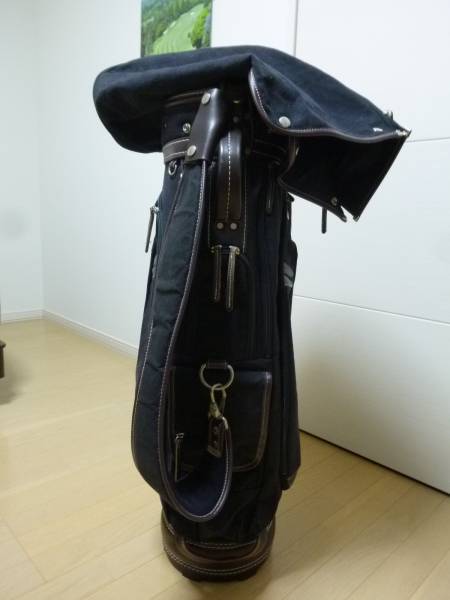 未使用 考英舎 牛革 板垣帆布キャディバッグ 未使用 考英舎 牛革