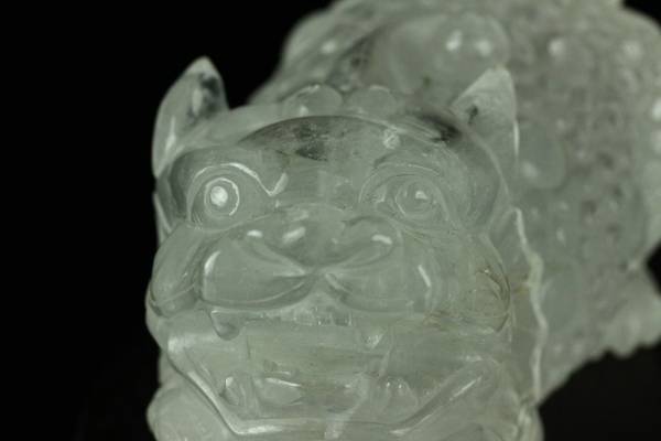 獅子 置物 唐物 時代物 古 ONE'S朝鮮古美術 石彫 狛犬 極上