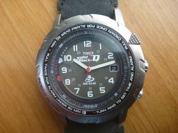 ⑮多機能な変わった時計 SOLID BLACK-Q TIMEX(タイメックス)｜売買され