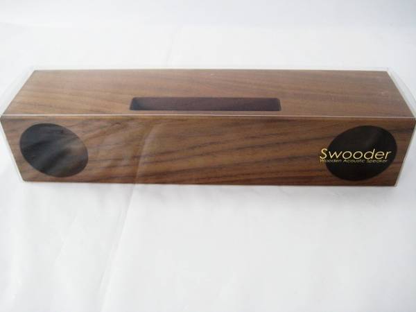Swooder 木製スピーカー 電源不要 iPhone iPod 天然木 中古 【公式通販】