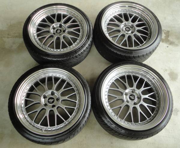 ○ 美品!! ラジアルタイヤ 245/35R20 WORK ホイール 20×10J 4本セット