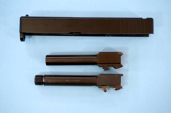 ＮＢ ＫＳＣ製グロック１９用メタルスライド＆バレル＋おまけバレル