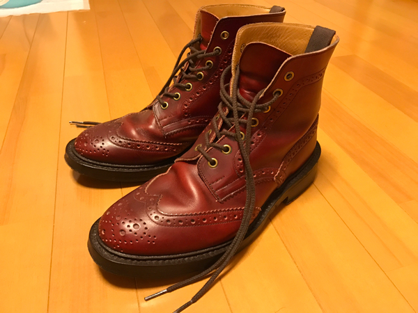 トリッカーズ Tricker's カントリーブーツ M2508 Lollipop Cavalier ロリポップキャバリエ Red 赤 size UK 7.5 サイズ 26.0cm