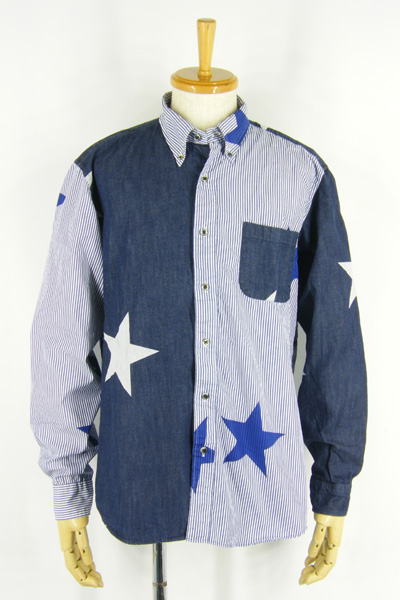 良好 15SS SOPHNET ソフネット STAR MIX B.D SHIRT スターミックス