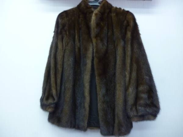 ダーク ミンク 11号 毛皮 コート ジャケット 茶色 FUR 美品‼︎EMBA 