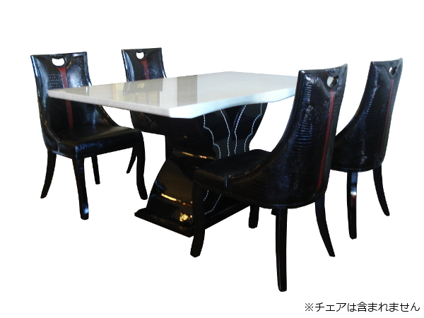 送料込み！大理石天板ダイニングテーブル160！type-12！新品！