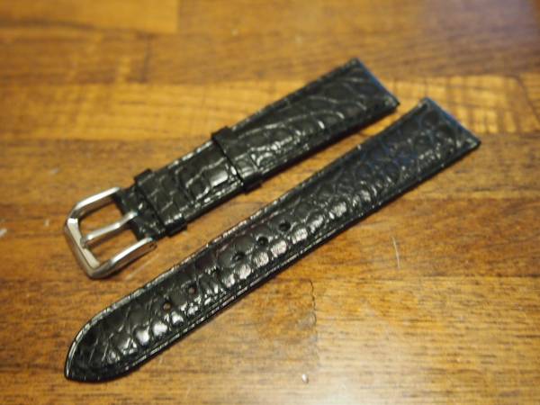 ワニ革 時計ベルト ジラール・ペルゴ Handmade ヴィンテージ1945 JLC
