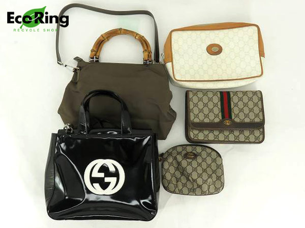 1円 難有品有 グッチ セカンドバッグ トートバッグ等 計5点セット CQ721