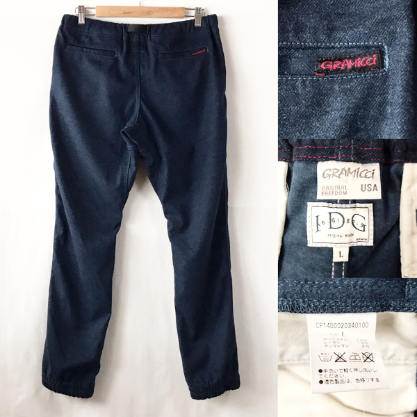 【美品】 GRAMICCI×Ciaopanic IDG INDIGOS 別注 グラミチ×チャオパニックストレッチ ネル ナロー パンツ L/検索 BEAMES boy