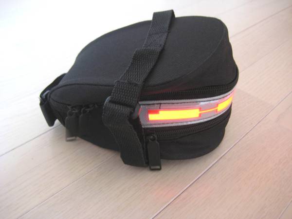 ロードバイク メッシュサドル・ELライト付サドルバッグ☆セット_3