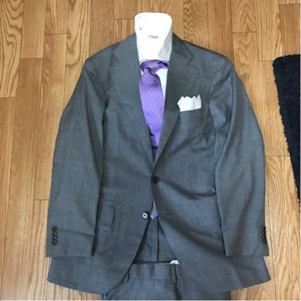 カルーゾ CARUSO秋冬 カシミヤ100%グレージャケット 46{sold out