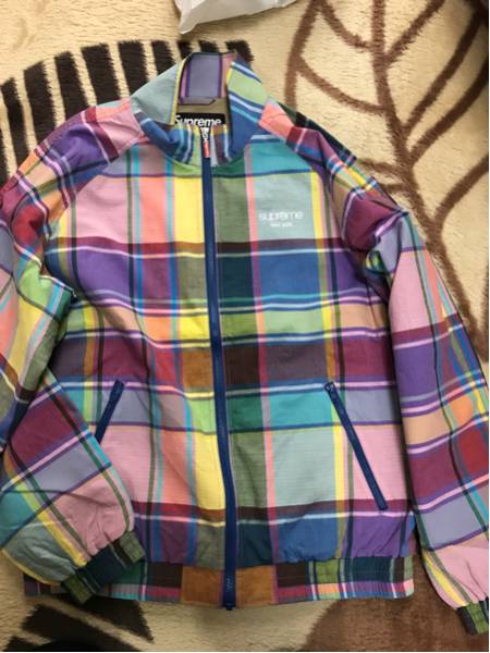 supreme madras track jacket
