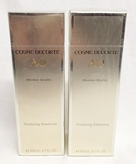 Å 未開封☆コーセー コスメデコルテＡＱ バイタライジングエマルジョン〈乳液〉200ｍｌ 計2点 定価15，000円/ZTH487