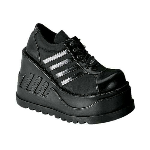 デモニア DEMONIA 厚底スニーカー 12cmヒール つや消し 23cm