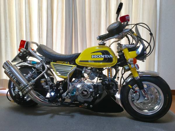 4L モンキー Z50J  シャコタン カスタムペイント　太足　 前後太足】モンキー愛車紹介 2024年度版【4mini】 - YouTube