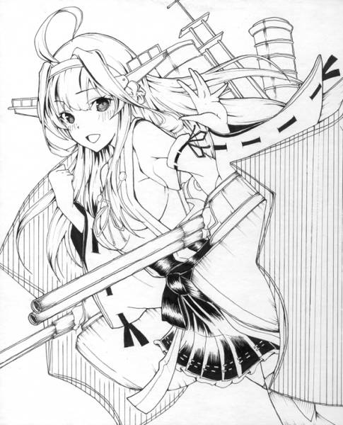 同人 艦これ 金剛 モノクロ イラスト 色紙 手描きイラスト 売買されたオークション情報 Yahooの商品情報をアーカイブ公開 オークファン Aucfan Com