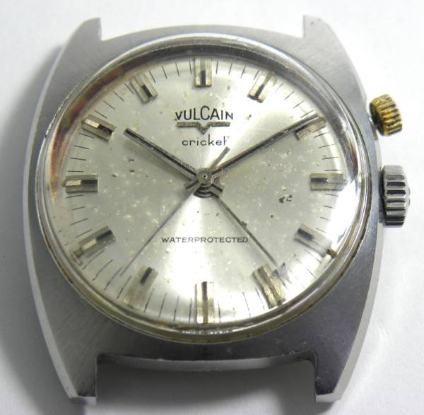VULCAIN　バルカン ■ クリケット MSR アラーム　メンズ　手巻き17石　可動ジャンク品 20170703