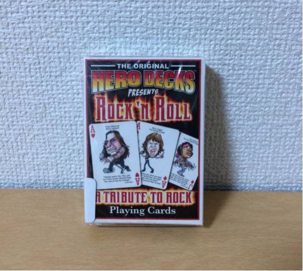 HERO DECKS ROCK 'N ROLL A TRIBUTE TO ROCK PLAYING CARDS トランプ MADE IN ...