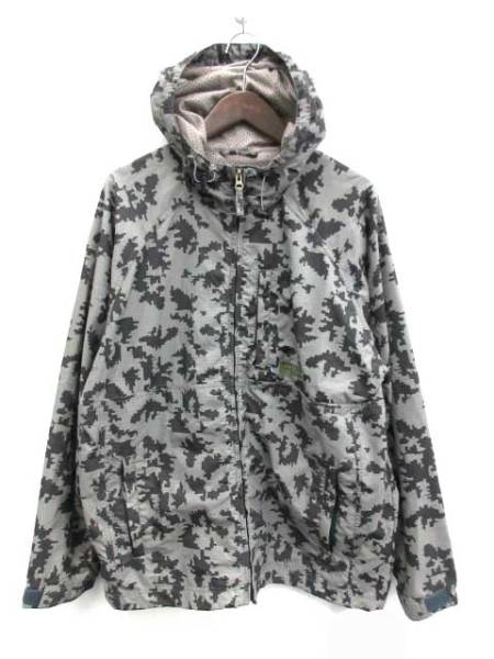 ステューシー STUSSY マウンテンパーカー ジャケット 総柄 M グレー /MK