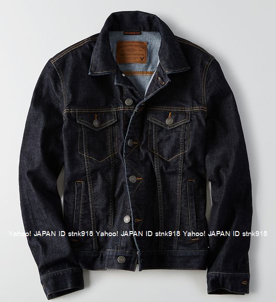 〓アメリカンイーグル/US XL/AEO Denim Jacket/D.Blue ／ Gジャン 