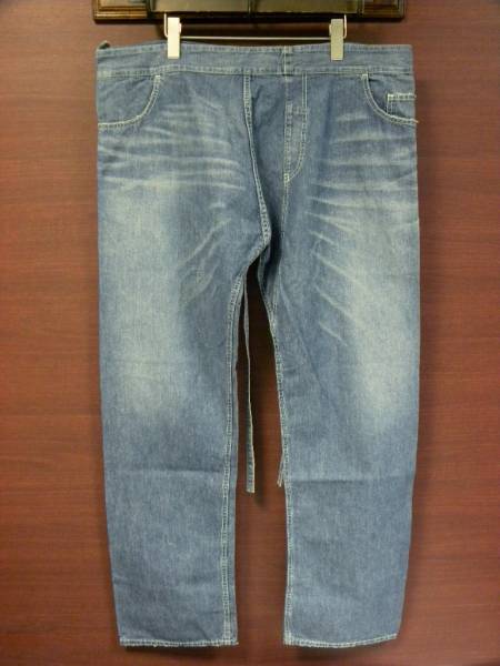 美品 MASH ゴーヘンプ コラボ デニム タイパンツ L LARGE マッシュ GOHEMP イージーパンツ ジーンズ ヘンプ混 別注