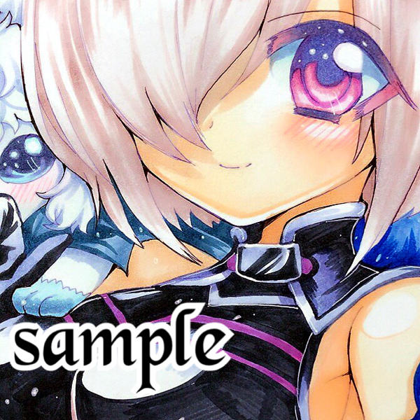 同人手描きイラスト☆Fate/Grand Order/FGO/マシュ＆フォウ☆コピック