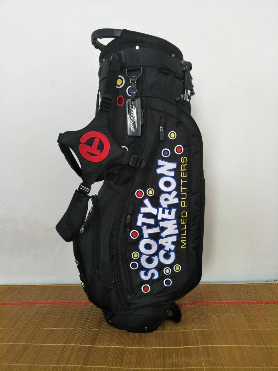 限定キャディーバッグ Scotty Cameron スコッティ?キャメロン限定 MILLED PUTTERS　スタンドバッグ ジャックポッ　ブラック
