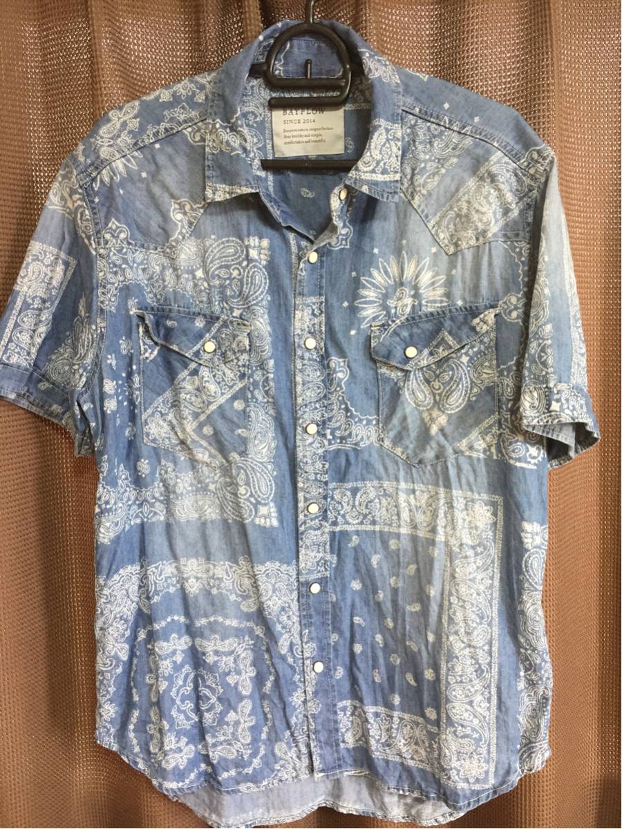 BAYFLOW バンダナシャツ ベイフロー