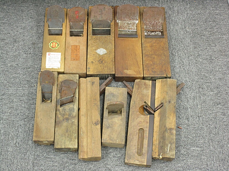 01/19-21 鉋 カンナ 銘有り 色々 セット 大工道具