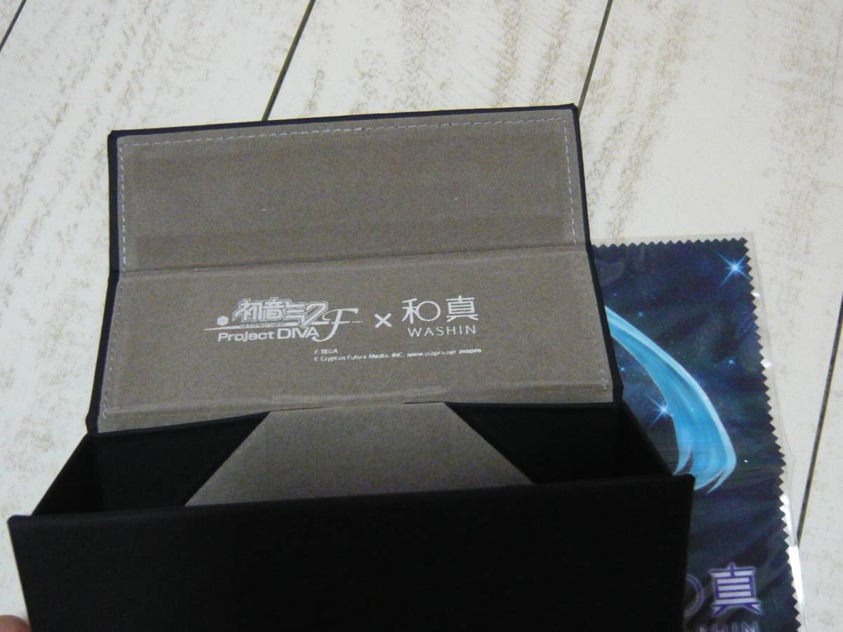 初音ミク×和真 コラボ 眼鏡ケース＆メガネ拭き　クリーナークロス Project DIVA 限定