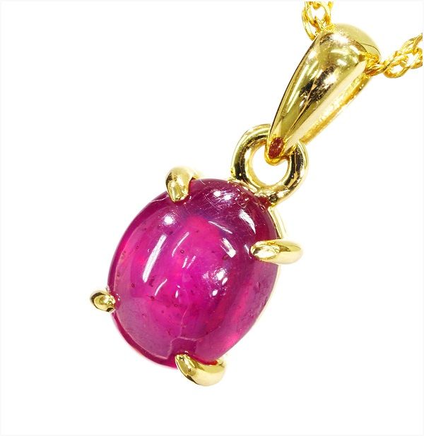 New!【厳選】【定価30万】 透き通る 4つ爪 ルビー ネックレス 18KYG 刻有 [3.00ct] NO127【安心の返品対応可】 18金　K18　3