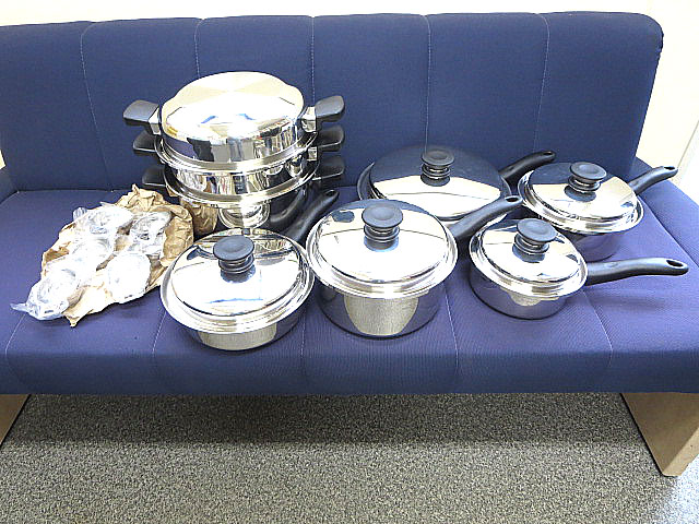 未使用 Amway アムウェイ クィーン クックウェア 21ピース セット 調理器具 IH対応 現行(5802)