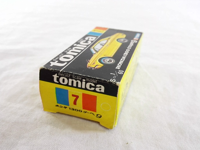 トミカ 黒箱 ホンダ A1300 クーペ 9 1/60 NO.7 日本製 ,・本は店頭と