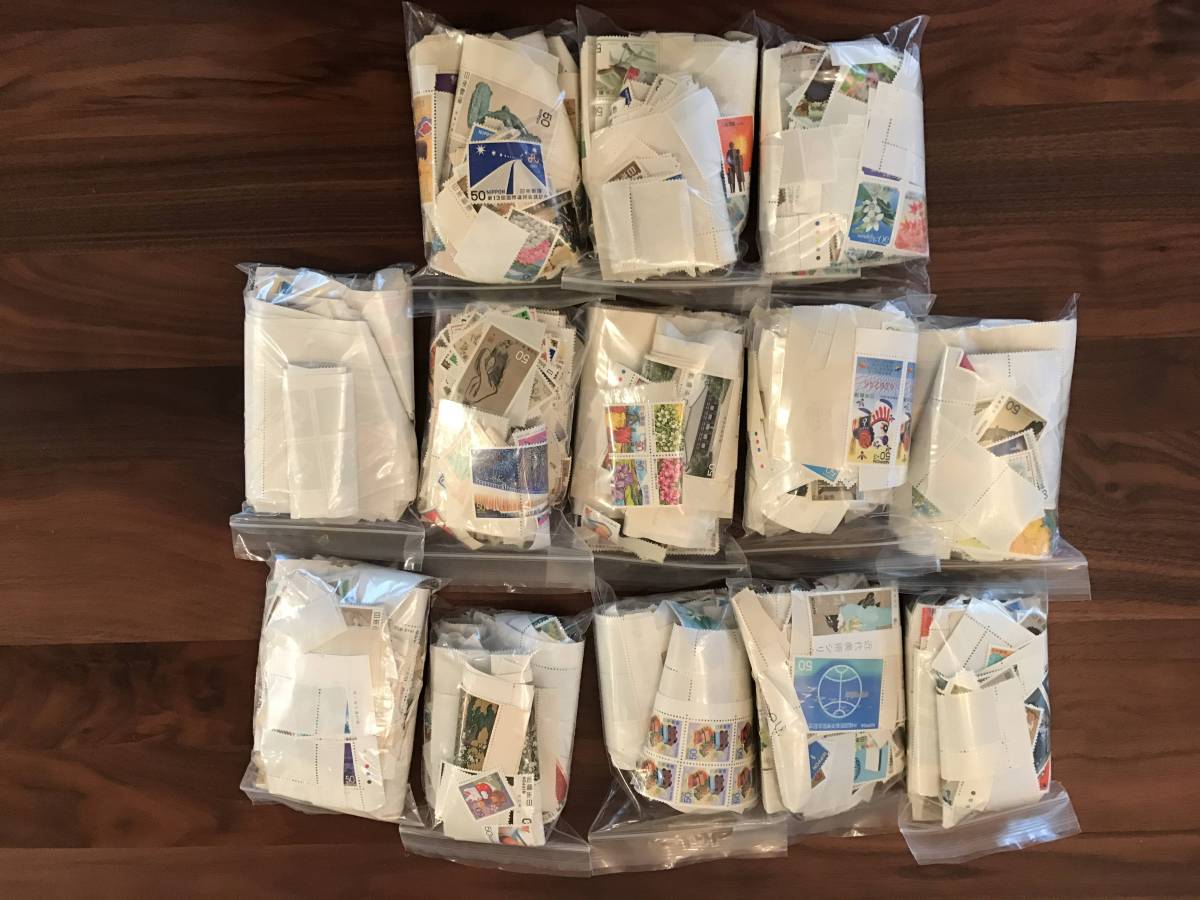 ■バラ切手■50円切手 額面325,000円分 通信用/記念切手 90916D-S_1