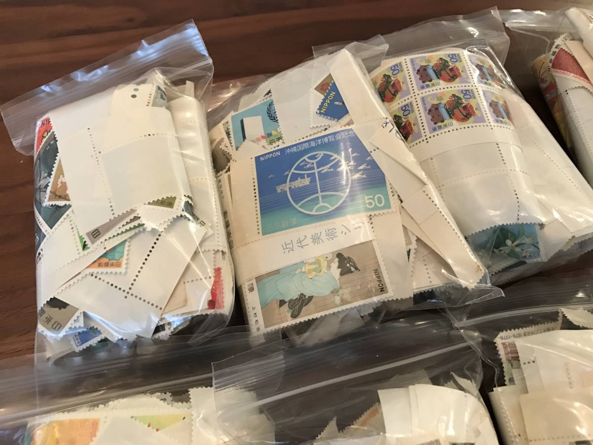 ■バラ切手■50円切手 額面325,000円分 通信用/記念切手 90916D-S_2