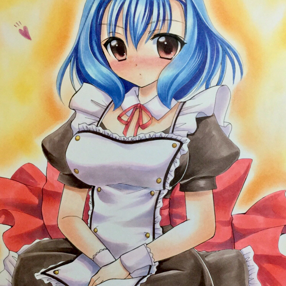 同人手描きイラスト○色紙○メイデン桜崎○レッスルエンジェルス