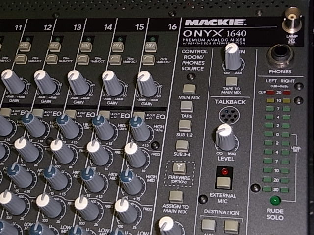 MACKIE マッキー ONYX 1640 アナログミキサー 16ch Onyx Series