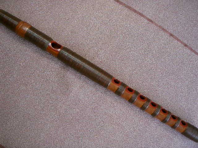 伝統芸能、雅楽、舞楽、煤竹製、樺巻きの能管