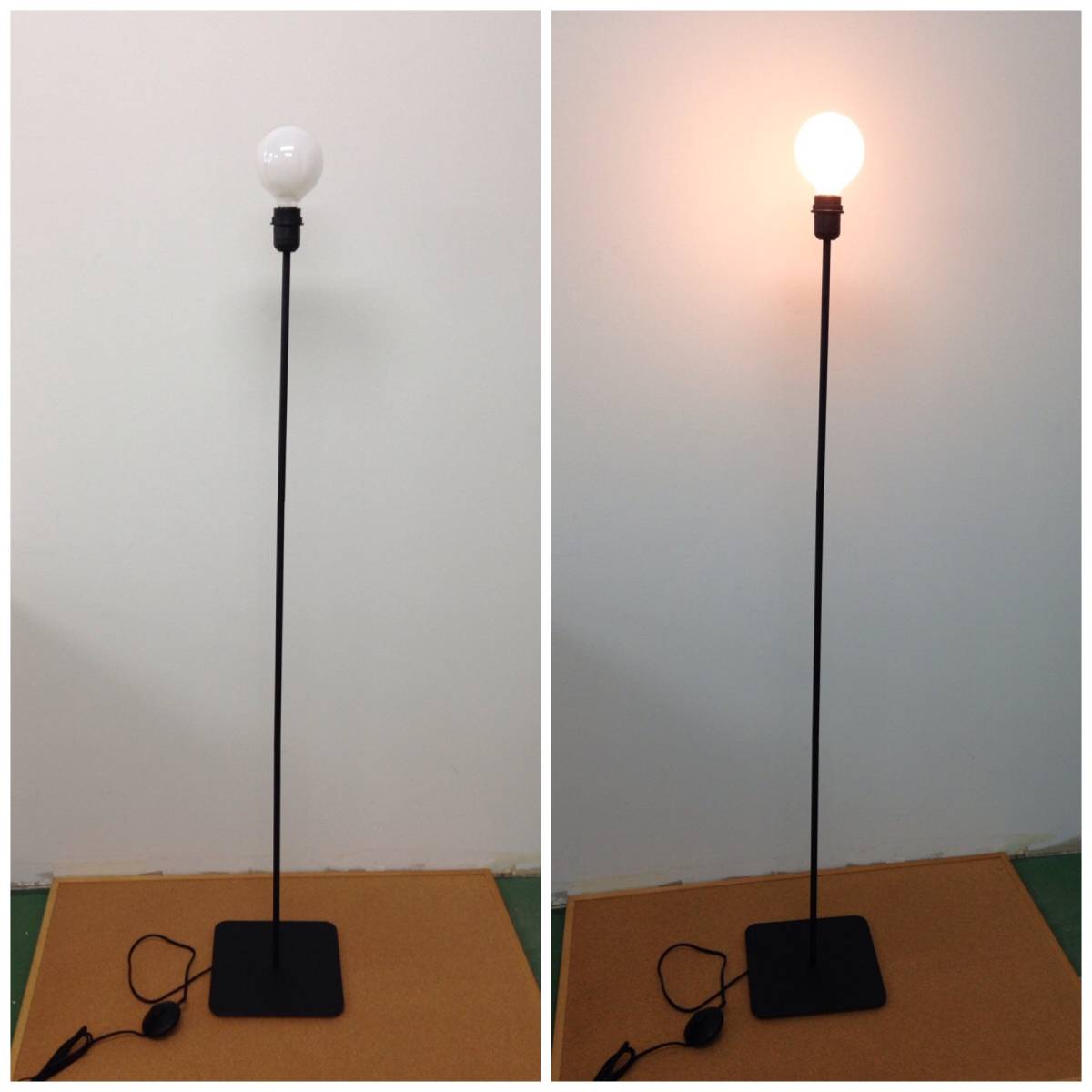 3セット IKEA HEMMA フロアランプベース 高さ130㎝ イケア インテリア 
