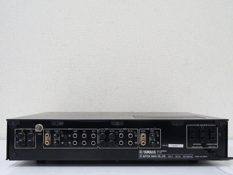 ♪△【YAMAHA ヤマハ】プリアンプ C-70 0204 3 C-70 プリアンプ Yahoo