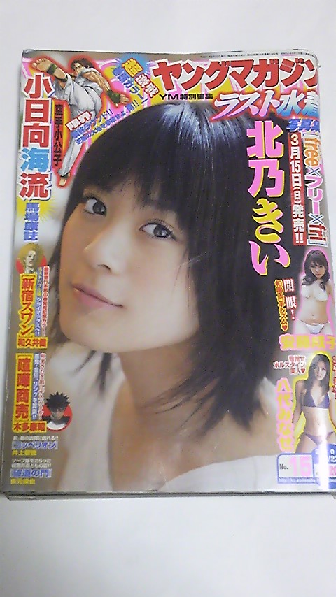 09 NO.15 ヤングマガジン 北乃きい水着 安藤成子 八代みなせの入札