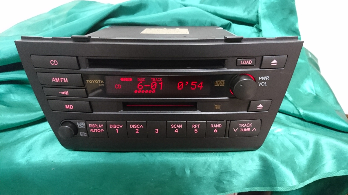 早い者勝ち！GX JZX110マーク2 純正 6連CDMD 86120-2A480 MDのみ故障