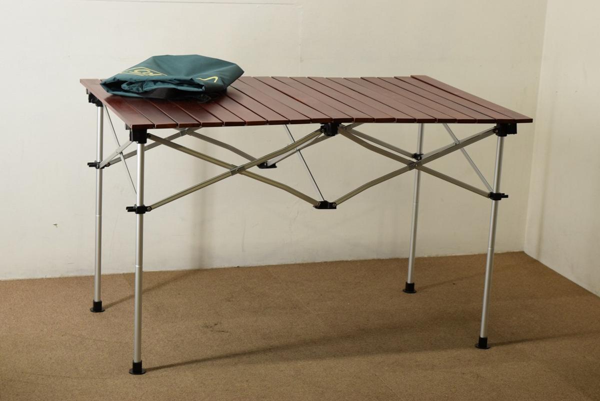 【廃盤】コールマン ウッドロール 2ステージテーブル　110 廃盤希少】コールマン WOOD ROLL STAGE TABLE 110 廃番】Coleman